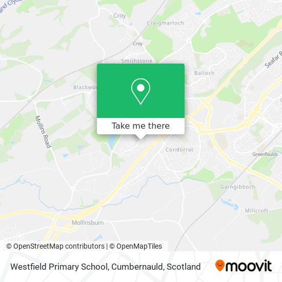 Westfield Primary School, Cumbernauld map