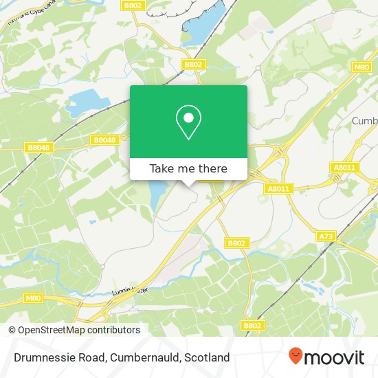 Drumnessie Road, Cumbernauld map
