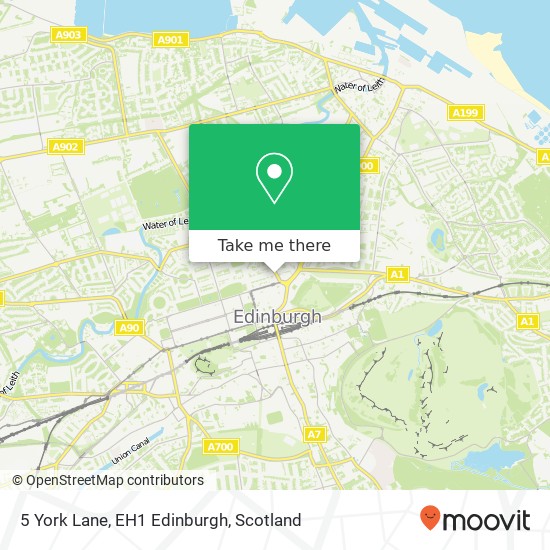 5 York Lane, EH1 Edinburgh map
