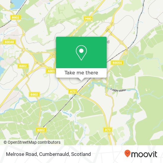 Melrose Road, Cumbernauld map