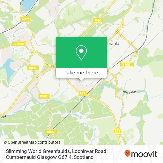 Slimming World Greenfaulds, Lochinvar Road Cumbernauld Glasgow G67 4 map