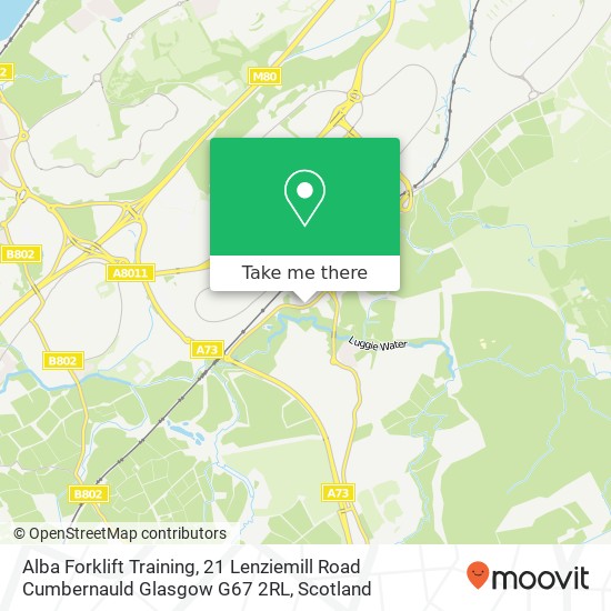 Alba Forklift Training, 21 Lenziemill Road Cumbernauld Glasgow G67 2RL map