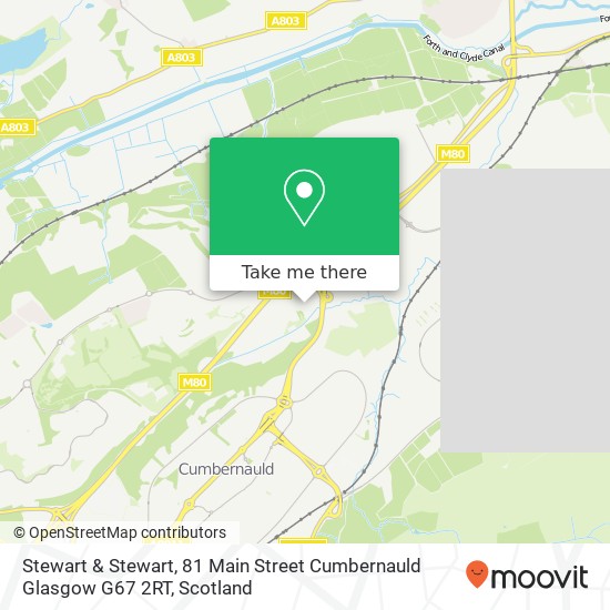 Stewart & Stewart, 81 Main Street Cumbernauld Glasgow G67 2RT map