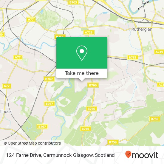 124 Farne Drive, Carmunnock Glasgow map