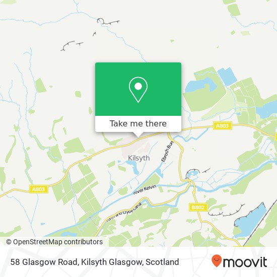 58 Glasgow Road, Kilsyth Glasgow map