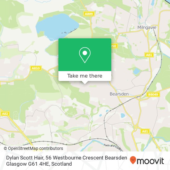 Dylan Scott Hair, 56 Westbourne Crescent Bearsden Glasgow G61 4HE map
