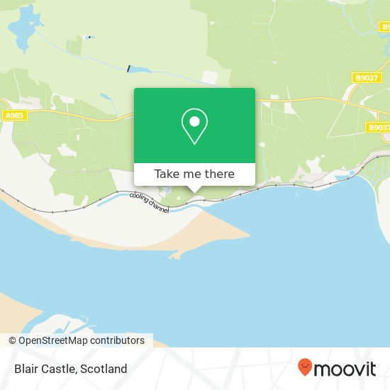 Blair Castle map