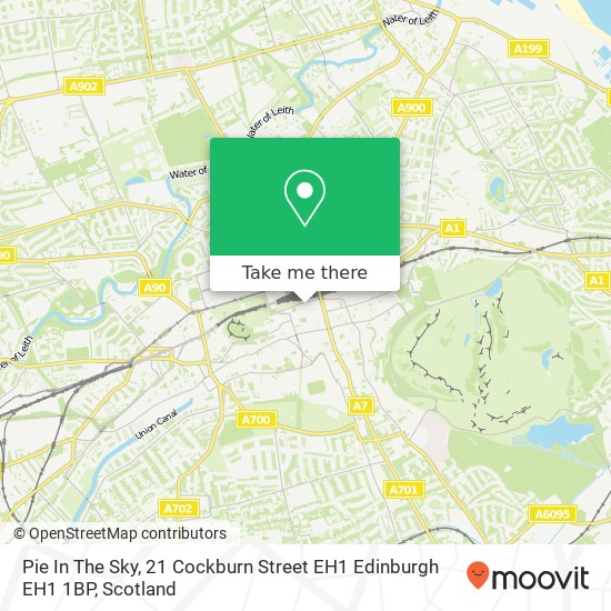 Pie In The Sky, 21 Cockburn Street EH1 Edinburgh EH1 1BP map
