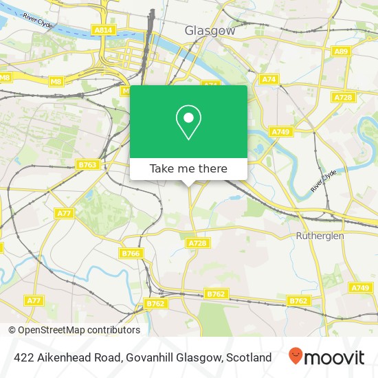 422 Aikenhead Road, Govanhill Glasgow map