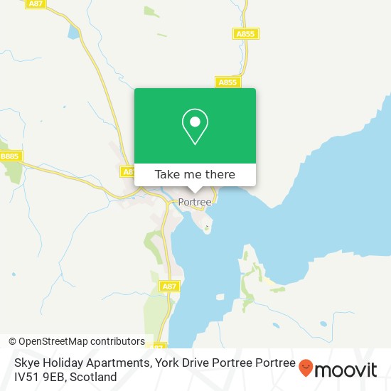 Skye Holiday Apartments, York Drive Portree Portree IV51 9EB map