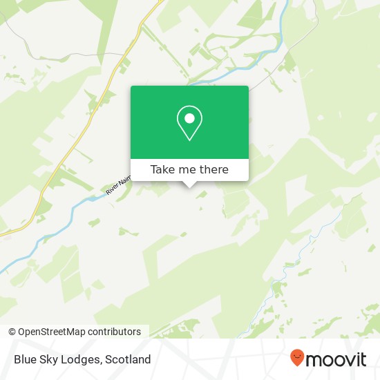 Blue Sky Lodges map