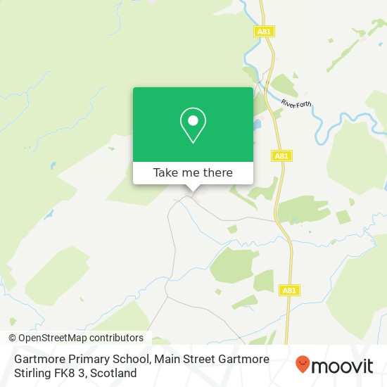 Gartmore Primary School, Main Street Gartmore Stirling FK8 3 map