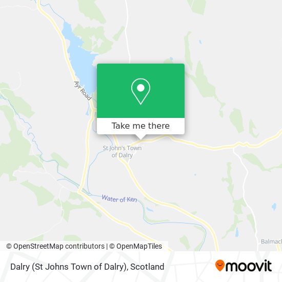 Dalry (St Johns Town of Dalry) map