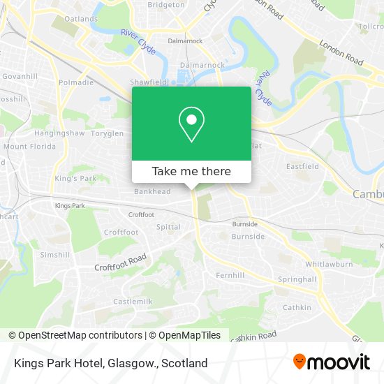 Kings Park Hotel, Glasgow. map
