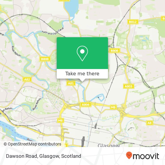 Dawson Road, Glasgow map