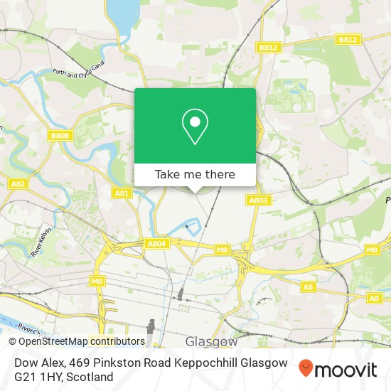 Dow Alex, 469 Pinkston Road Keppochhill Glasgow G21 1HY map
