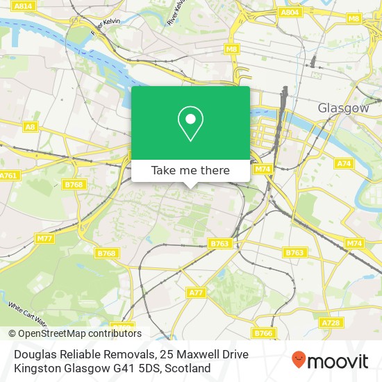 Douglas Reliable Removals, 25 Maxwell Drive Kingston Glasgow G41 5DS map