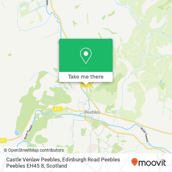 Castle Venlaw Peebles, Edinburgh Road Peebles Peebles EH45 8 map