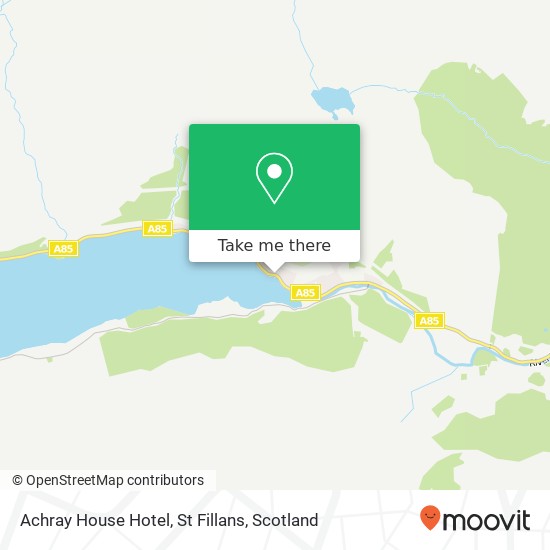 Achray House Hotel, St Fillans map