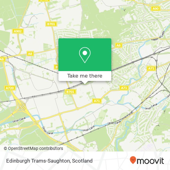 Edinburgh Trams-Saughton map