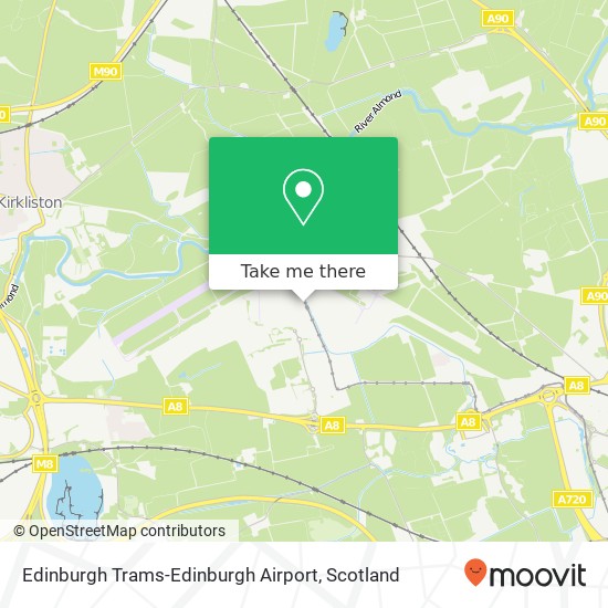 Edinburgh Trams-Edinburgh Airport map