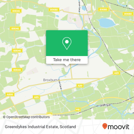 Greendykes Industrial Estate map