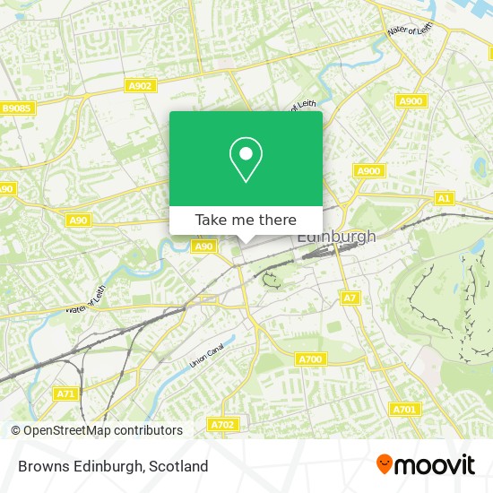 Browns Edinburgh map