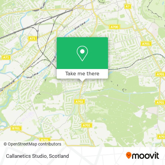Callanetics Studio map
