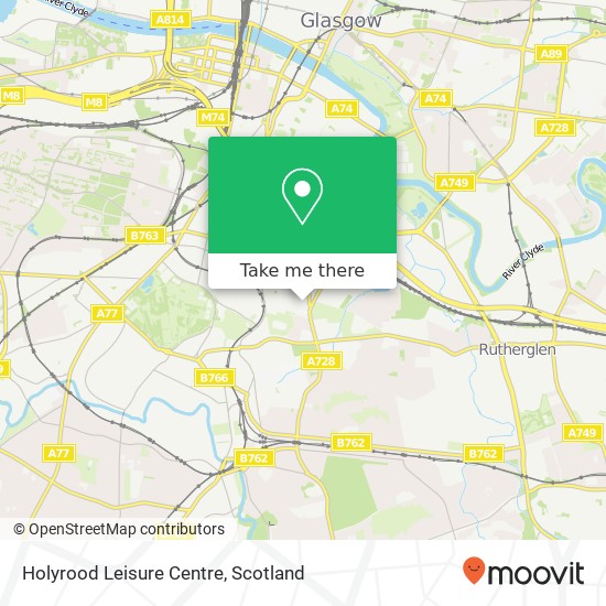 Holyrood Leisure Centre map