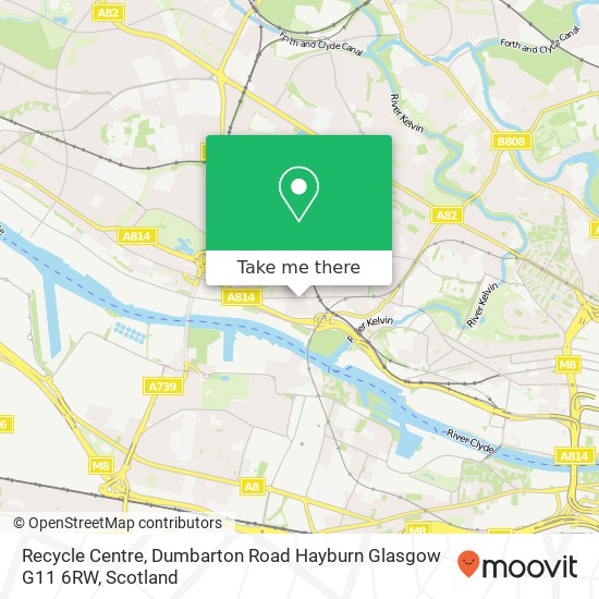 Recycle Centre, Dumbarton Road Hayburn Glasgow G11 6RW map