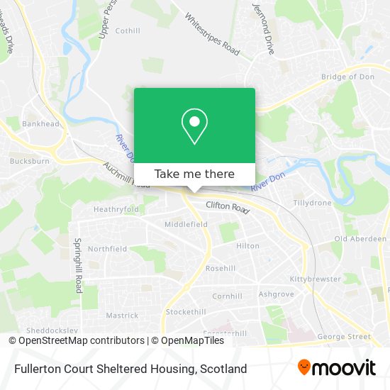 Fullerton Court Sheltered Housing map