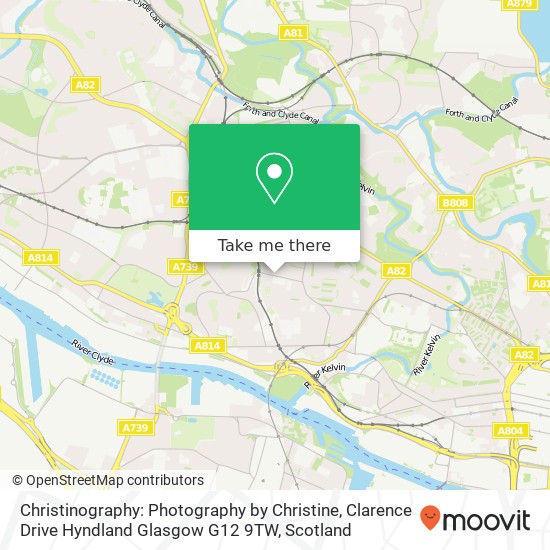 Christinography: Photography by Christine, Clarence Drive Hyndland Glasgow G12 9TW map