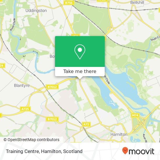 Training Centre, Hamilton map