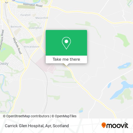 Carrick Glen Hospital, Ayr map