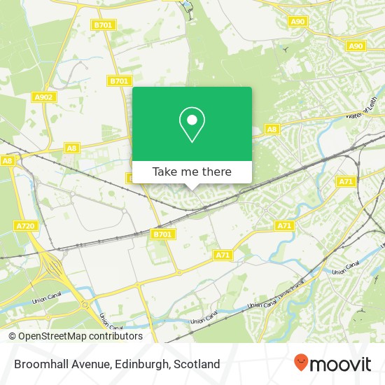Broomhall Avenue, Edinburgh map