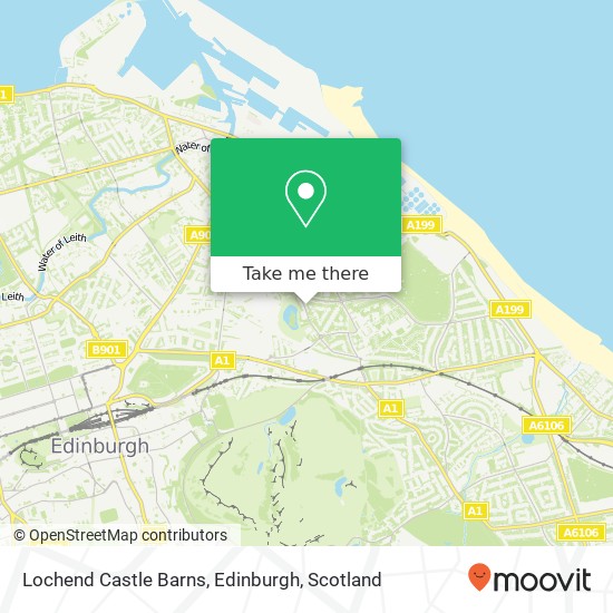 Lochend Castle Barns, Edinburgh map