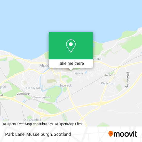 Park Lane, Musselburgh map