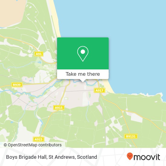 Boys Brigade Hall, St Andrews map