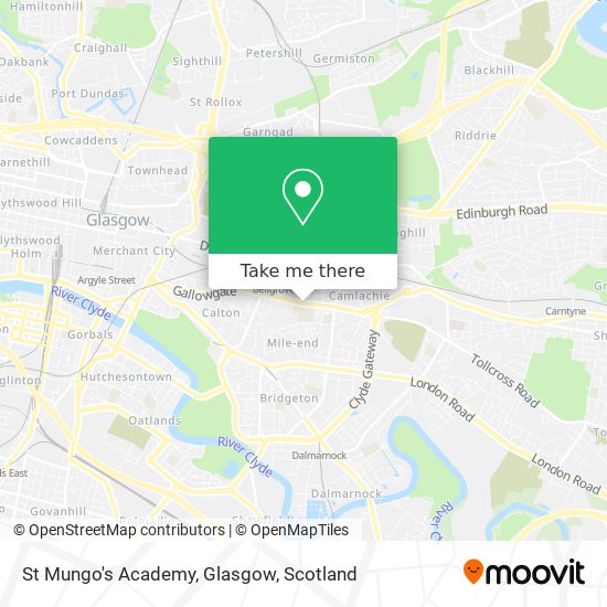 St Mungo's Academy, Glasgow map