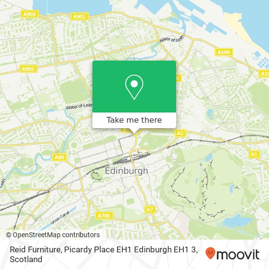 Reid Furniture, Picardy Place EH1 Edinburgh EH1 3 map