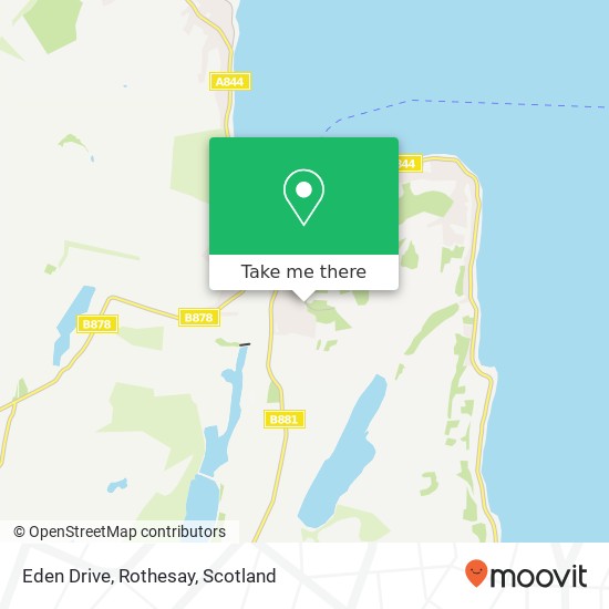 Eden Drive, Rothesay map