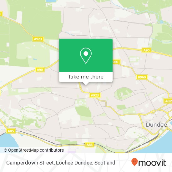 Camperdown Street, Lochee Dundee map