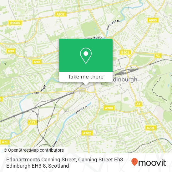 Edapartments Canning Street, Canning Street Eh3 Edinburgh EH3 8 map