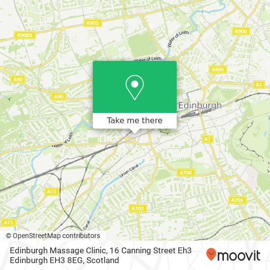 Edinburgh Massage Clinic, 16 Canning Street Eh3 Edinburgh EH3 8EG map