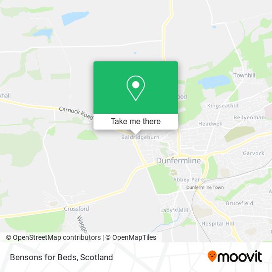 Bensons for Beds map