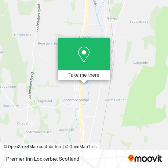 Premier Inn Lockerbie map