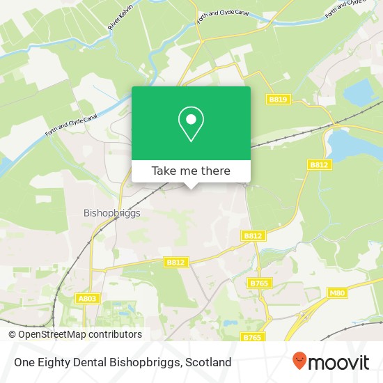 One Eighty Dental Bishopbriggs map