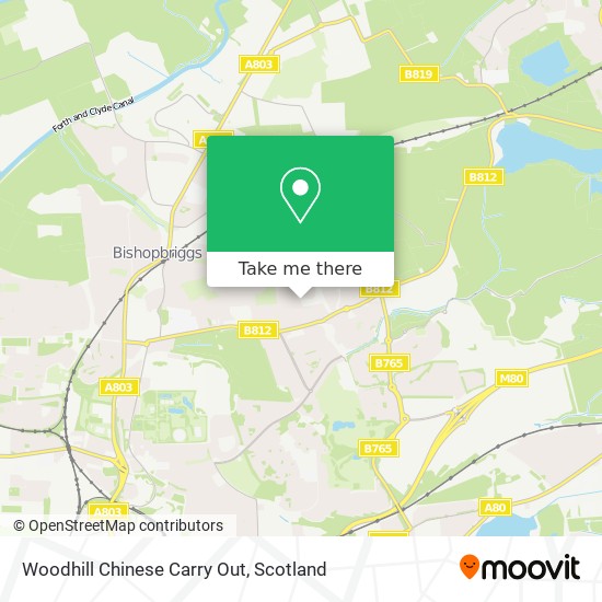 Woodhill Chinese Carry Out map