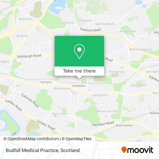 Budhill Medical Practice map