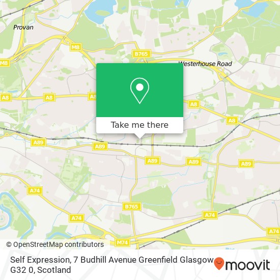 Self Expression, 7 Budhill Avenue Greenfield Glasgow G32 0 map